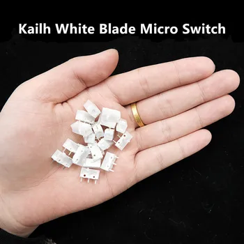 1БР Нов Продукт Kailh White Blade Микропереключатель 100 Милиона Кликвания на Компютърната мишка Игри с левия с десния бутон на микропереключателя за ремонт