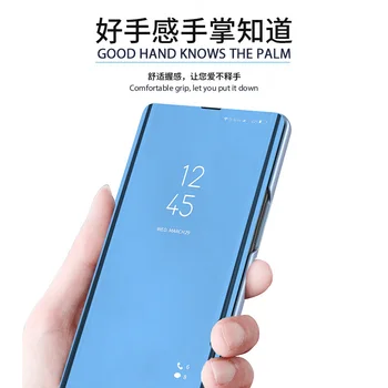 2023 За Samsung Galaxy S23Ultra Case Smart Mirror Кожен Разтегателен Калъф Samsung S23 Ultra S 23 Plus S23 + 5G Магнитна Поставка За книга C