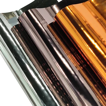 30*135 см Лъскав огледален метал, Изкуствена Кожа, TPU материя за направата на обици Чанта лък Шивашки Материали Изкуството Занаяти