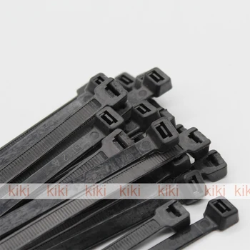 5x200 mm Самоблокирующиеся кабелни превръзки PA66 Zip-замазка Найлонови КАБЕЛНИ ВРЪЗКИ ширина 4.6 ММ 5*200 мм, черен или бял цвят
