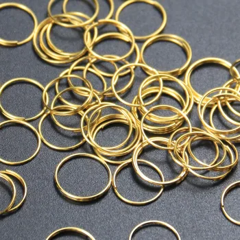 8 mm-15 mm Златни Сребърни и Метални пръстени 10000 бр. Осмоъгълен Мъниста, Гирлянди, свещи за лампи