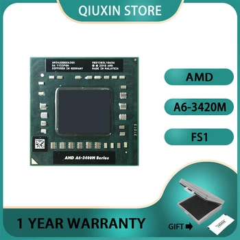 AMD A6-Series A6-3420M A6 3420M Ghz Четириядрен процесор с четырехпоточным процесор Socket FS1 CPU 1.5 AM3420DDX43GX