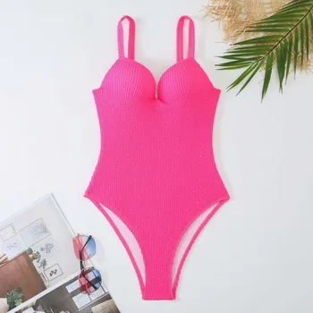 Cikini-едно Парче бански костюм за жени, Монохромен бански, Секси плажни бански, Лято, 2022, Новост