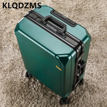 KLQDZMS 28-инчов Куфар с Голям Капацитет, С Алуминиева Рамка, Количката-чанта за носене 20 