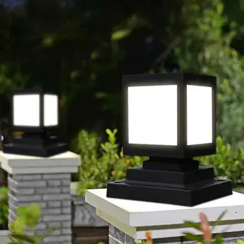 Led прожекторите на слънчевата колона, лампа за слънчева колона, външен водоустойчив слънчев пейзаж лампа за декор градина във вътрешния двор на вилата