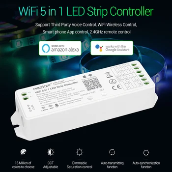 MiLight WL5 5 В 1 WiFi LED контролер Алекса Гласов контрол Управление приложение за смартфон с дистанционно управление на 2.4 Ghz