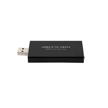 USB за mSATA SSD Кутия за твърд диск Конвертор Адаптер Външен корпус за кейса совалка