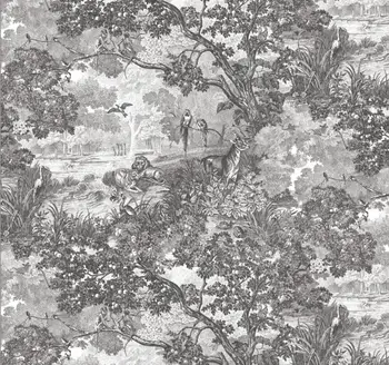 papel adhesivo para muebles тапети по поръчка стенопис тропически джунгли черно-бялото дърво на фона на дивана papel de parede