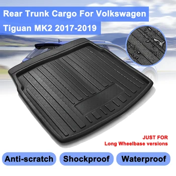 Автомобилен товарен подложка за VW Tiguan MK2 2017 2018 2019 За Volkswagen Тава за багажника Задната част на капака на багажника Мат мат Мат за крака на пода