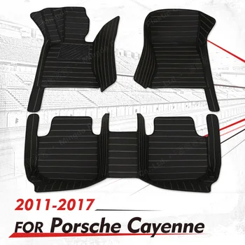 Автомобилни постелки по поръчка за Porsche Cayenne 2011 2012 2013 2014 2015 2016 2017 Автомобилни накладки за краката, carpeted floor, аксесоари за интериора