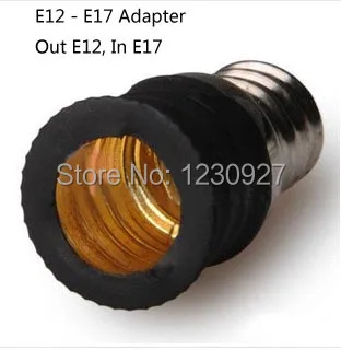 Адаптер лампи с E12 на E17 притежателя на сокета конвертор Аксесоари за led осветление