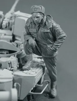Бяла модел войник от лята смола в мащаб 1/35, модел трябва да colorize ръчно Безплатна доставка