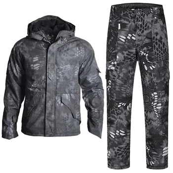 Военни, ловни якета, Дебели Тактически камуфляжные панталони Multicam Ловно палто Водоустойчив армията зимно яке за еърсофт оръжия Мъжете -25 ° F Къмпинг