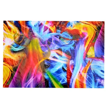 Гидрографическая филм Rainbow Flames, филм за водоотблъскваща печат, гидропленка 50 см x 100 см