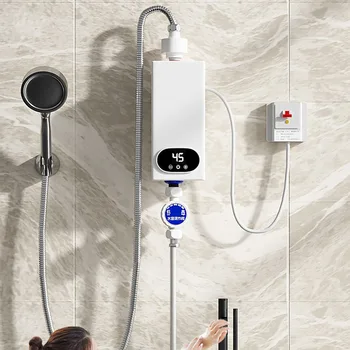 Електрически безцилиндровый бойлер, мини-бойлери за моментно нагряване с LCD дисплей за душ, баня, кухня, миене на