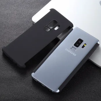 За Samsung Galaxy S9 + Твърд матово КОМПЮТЪР, напълно погълнат защитен калъф, калъфи за телефони 360 Пълен Нова