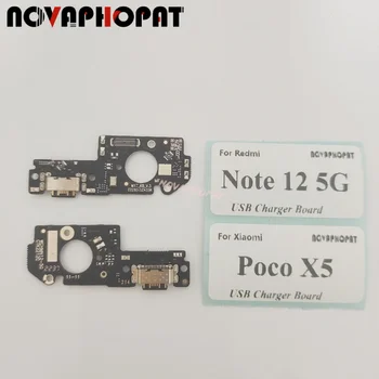 За Xiaomi Poco X5/Redmi Note 12 5G USB зарядно устройство зарядно устройство Конектор за свързване на микрофон Такса за зареждане на микрофона