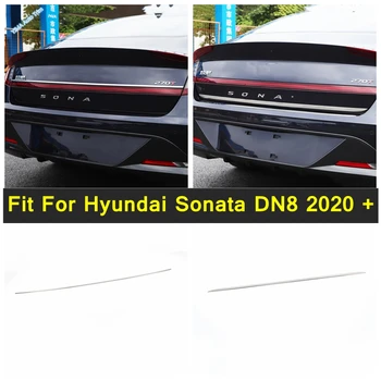 Задната част на Кутията на Гърба на вратата на Багажника и Горната Декоративна Каишка на Капака на Багажника От Неръждаема Стомана, Идеални За Hyundai Sonata DN8 2020 2021 2022