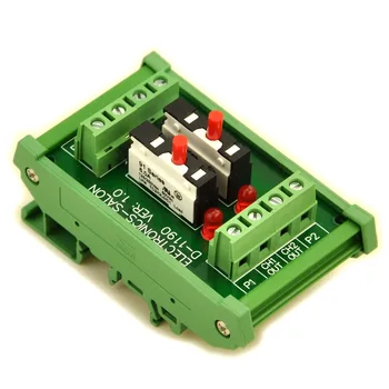 Закрепване към DIN релса 2-канален модул за топлинен прекъсвач с 2 клеммами да се свържете директно.