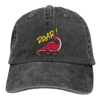 Застиранная мъжка бейзболна шапка, червена сладка бейзболна шапка с динозавром, шапки за шофьори на камиони, папина шапка, шапка за голф