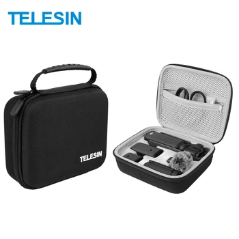 Защитна чанта TELESIN за DJI Pocket 3 Калъф за носене, Водоустойчива кутия за съхранение на Преносима чанта за аксесоари DJI Pocket3