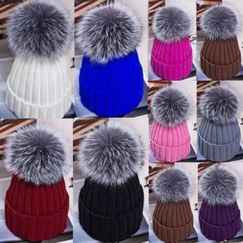 Зимна топла женска кожа шапка, Пролетна шапка за жени, дамска шапка, Crochet-шапки, Дебела женска шапка