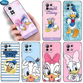 Калъф Disney Donald And Daisy Duck За Xiaomi Mi 12 11 Lite NE 11i 11T 12S 12X F1 POCO C40 X4 X3 NFC GT F3 M3 M4 Pro Черен Калъф