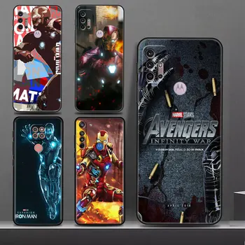 Калъф за Телефон Marvel Iron Man Mark Mecha за Motorola Moto Edge 20Pro G52 G200 30Neo G9 One Fusion G22 G30 G8 Plus Силиконов Калъф