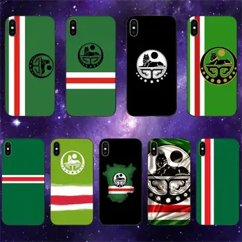 Калъф за мобилен телефон с флага на Чечения за iPhone 11 12 Mini 13 14 Pro XS Max X 8 7 Plus 6s 5 SE XR Shell