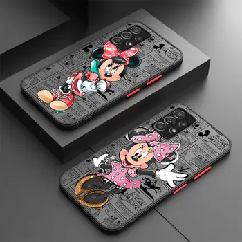 Калъф за телефон Samsung Galaxy а a53 A54 A52 A13 A14 A12 A71 A51 A33 A34 A31 A32 A24 в а23 A22 А50 С матово покритие Disney Minnie Mouse