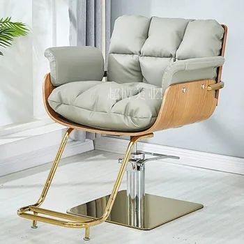 Козметик Коса стол Възглавница Спа Стол с флип от облегалката Помощно столче Мебели за професионално във фризьорски салон Sillas De Barberia