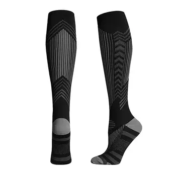 Компресия чорапи за жените и мъжете за подкрепа на телета унисекс Чорапи с кръгла обвивка Спортна екипировка за скално катерене вприпрыжку
