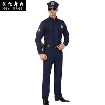Костюми полицай за Хелоуин, парти за възрастни, Карнавальная полицейска форма, мъже, dr. полиция, комплекти дрехи за cosplay, поява на партито