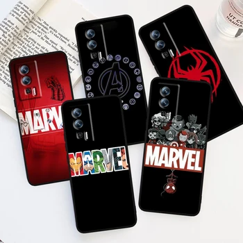 Луксозен Калъф За Телефон С Логото на Marvel За Xiaomi Redmi K60 K50, K40 12X11 10В 11 9А 9В 9AT 8A 8 6A A1 4X5G Черен Калъф