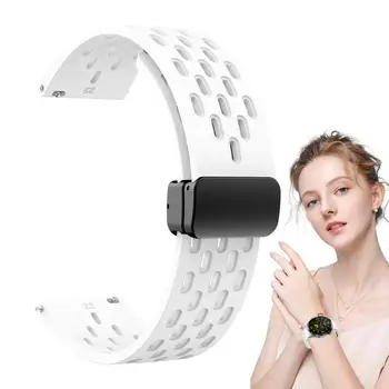 Магнитни гривни на китката Въжета за умни часовници Силиконови гривни за Еднократна употреба Еластични Спортни гривни Меки въжета за спортни часа Магнитни