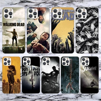 Мек калъф За Телефон The Walking Deads TV За iPhone 14 13 12 Mini 11 Pro Max 15 Ultra X XR XS 7 Plus 8 6S 5S SE с Шарени 2020