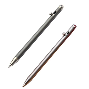 Многофункционален мини-ключодържател-екшън химикалка Химикалка химикалка от неръждаема стомана