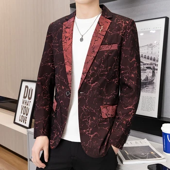 Мъжка мода от Корейска версия на Дневния тренд на Господин Корейската версия Красиво тънко сако за водещ на сватба в италиански стил Everything Blazer