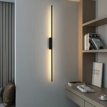 Нов дизайн на Обикновен Led монтиран на стената лампа за спални, хол, коридор, стълби, орнаменти, Лампата на една дълга пръчка, Осветление у дома