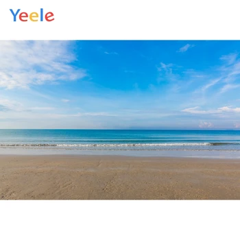 Плакат Yeele Tropical Summer, Приморски плаж, на Небето, на Портрет на бебе, Фотосесия, Фотофоны, Фон за снимки във фото студио