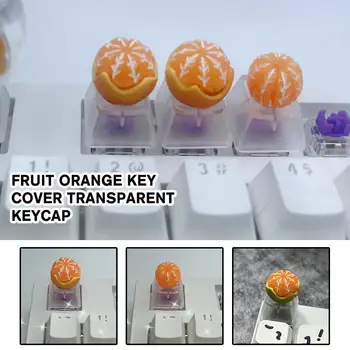 Плодово-оранжева капачка за комбинации Прозрачна Креативна персонални механична клавиатура Cross 3D R4 Ос Cap САМ Esc Key F0P0