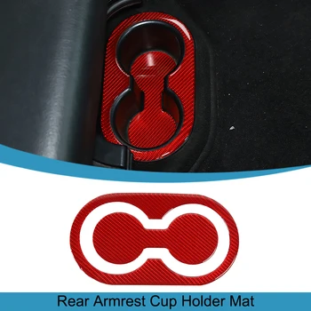 Поставка за чаши подлакътник на задната кола, декоративен мат, етикети, подреден пръстен, изработени за Dodge RAM 2010 2011 2012 2013 2014 2015 Аксесоари за интериора