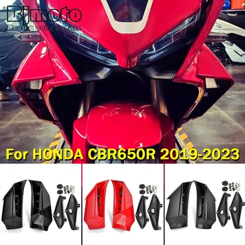 Преден Обтекател Мотоциклет Аеродинамични Крила Странични Спойлери Декоративни Динамичен Комплект Крила Стикер За Honda CBR650R 2019-2023
