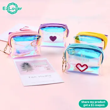 Прозрачна мини чанта-пътна чанта, индивидуална декорация за чанта, ключодържател, чанта за червило, модерен калъф, ключодържател, женски подарък