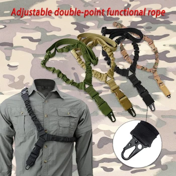 Регулируема Двухточечный функционален презрамка въже за тактическа пушка, военен колан за еърсофт оръжия, аксесоари за ловно оръжие