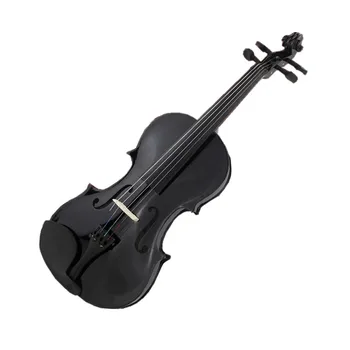 Цигулка 1/8 1/4 1/2 3/4 Цигулка 4/4 Музикални инструменти за ръчна работа Violino С футляром за колофон за цигулка