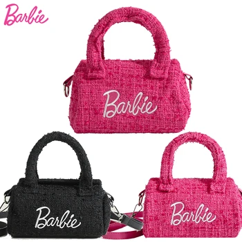 Чанта-възглавница Барби, Розово Нишевый дизайн, Цилиндър през рамо, Дамски аксесоари, Градинска чанта, модерен подарък